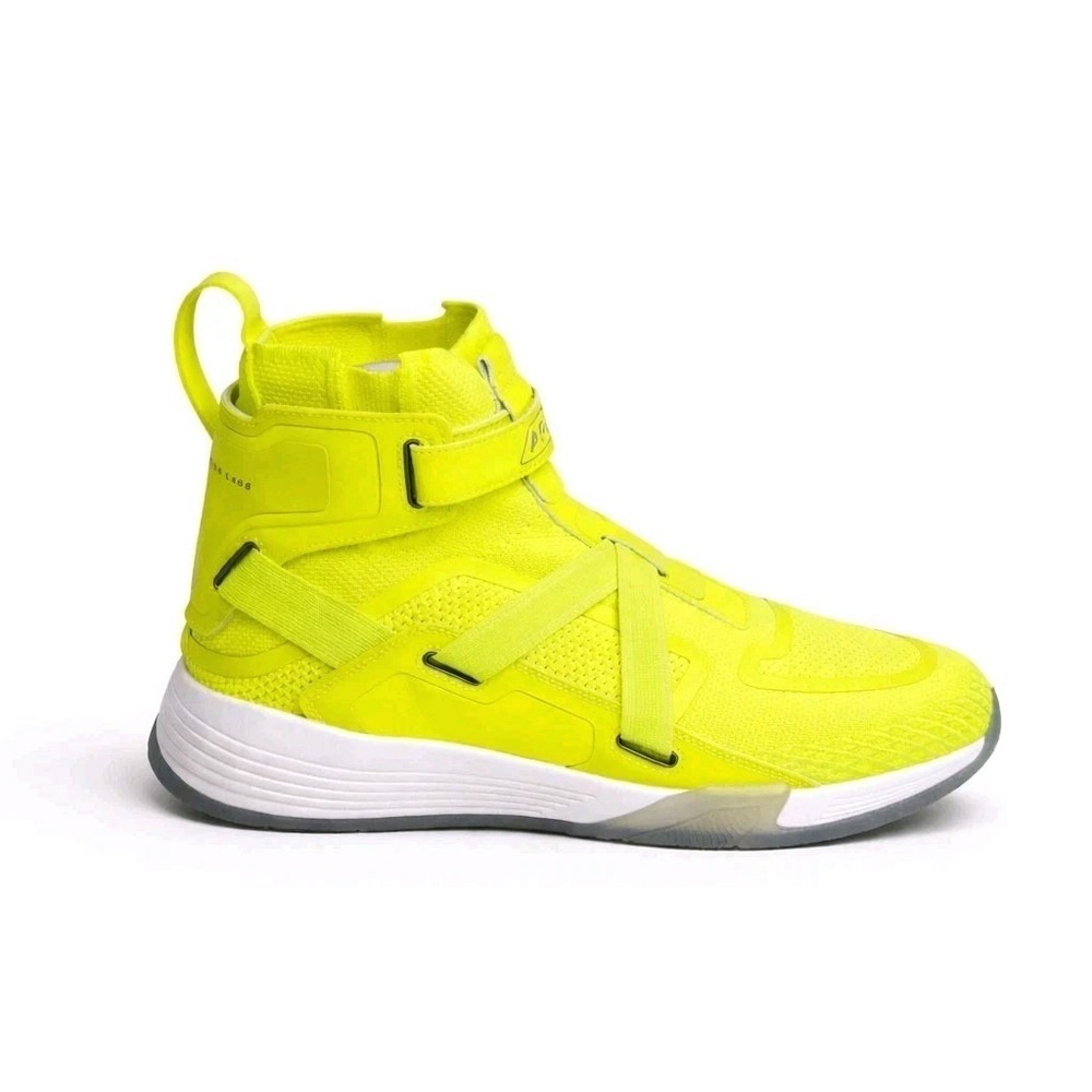 APL Super Future High Top Basketball Shoe Men 9 Women 10.5 Neon Yellow Sneakers